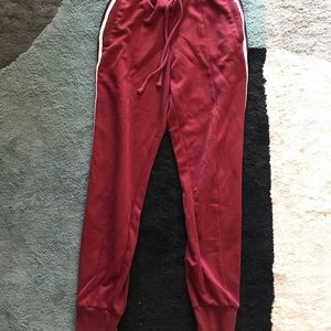 Hollister jogger Athletics track Pants size XL burgundy / red
